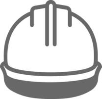 Sicherheit Helm Symbol Symbol Bild Vektor. Illustration von das Kopf Schutz industriell Ingenieur Arbeiter Design Bild vektor