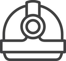 Sicherheit Helm Symbol Symbol Bild Vektor. Illustration von das Kopf Schutz industriell Ingenieur Arbeiter Design Bild vektor