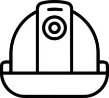 Sicherheit Helm Symbol Symbol Bild Vektor. Illustration von das Kopf Schutz industriell Ingenieur Arbeiter Design Bild vektor