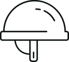 Sicherheit Helm Symbol Symbol Bild Vektor. Illustration von das Kopf Schutz industriell Ingenieur Arbeiter Design Bild vektor