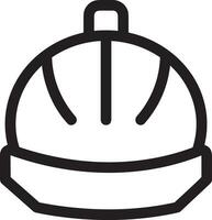 Sicherheit Helm Symbol Symbol Bild Vektor. Illustration von das Kopf Schutz industriell Ingenieur Arbeiter Design Bild vektor