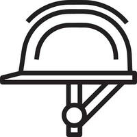 Sicherheit Helm Symbol Symbol Bild Vektor. Illustration von das Kopf Schutz industriell Ingenieur Arbeiter Design Bild vektor