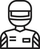 Sicherheit Helm Symbol Symbol Bild Vektor. Illustration von das Kopf Schutz industriell Ingenieur Arbeiter Design Bild vektor