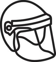 Sicherheit Helm Symbol Symbol Bild Vektor. Illustration von das Kopf Schutz industriell Ingenieur Arbeiter Design Bild vektor