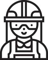 Sicherheit Helm Symbol Symbol Bild Vektor. Illustration von das Kopf Schutz industriell Ingenieur Arbeiter Design Bild vektor