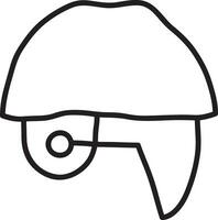 Sicherheit Helm Symbol Symbol Bild Vektor. Illustration von das Kopf Schutz industriell Ingenieur Arbeiter Design Bild vektor