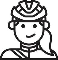 Sicherheit Helm Symbol Symbol Bild Vektor. Illustration von das Kopf Schutz industriell Ingenieur Arbeiter Design Bild vektor