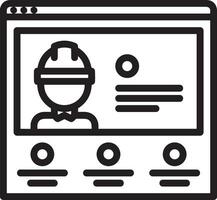 Sicherheit Helm Symbol Symbol Bild Vektor. Illustration von das Kopf Schutz industriell Ingenieur Arbeiter Design Bild vektor