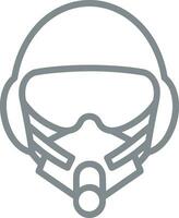 Sicherheit Helm Symbol Symbol Bild Vektor. Illustration von das Kopf Schutz industriell Ingenieur Arbeiter Design Bild vektor