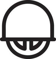 Sicherheit Helm Symbol Symbol Bild Vektor. Illustration von das Kopf Schutz industriell Ingenieur Arbeiter Design Bild vektor