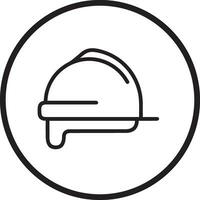 Sicherheit Helm Symbol Symbol Bild Vektor. Illustration von das Kopf Schutz industriell Ingenieur Arbeiter Design Bild vektor