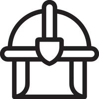 Sicherheit Helm Symbol Symbol Bild Vektor. Illustration von das Kopf Schutz industriell Ingenieur Arbeiter Design Bild vektor