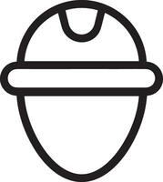 Sicherheit Helm Symbol Symbol Bild Vektor. Illustration von das Kopf Schutz industriell Ingenieur Arbeiter Design Bild vektor