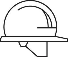 Sicherheit Helm Symbol Symbol Bild Vektor. Illustration von das Kopf Schutz industriell Ingenieur Arbeiter Design Bild vektor