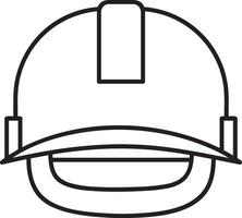 Sicherheit Helm Symbol Symbol Bild Vektor. Illustration von das Kopf Schutz industriell Ingenieur Arbeiter Design Bild vektor