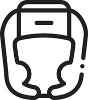 Sicherheit Helm Symbol Symbol Bild Vektor. Illustration von das Kopf Schutz industriell Ingenieur Arbeiter Design Bild vektor