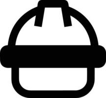 Sicherheit Helm Symbol Symbol Bild Vektor. Illustration von das Kopf Schutz industriell Ingenieur Arbeiter Design Bild vektor