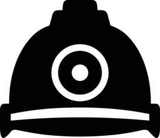 Sicherheit Helm Symbol Symbol Bild Vektor. Illustration von das Kopf Schutz industriell Ingenieur Arbeiter Design Bild vektor