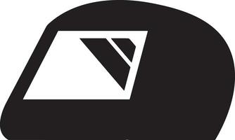 Sicherheit Helm Symbol Symbol Bild Vektor. Illustration von das Kopf Schutz industriell Ingenieur Arbeiter Design Bild vektor