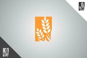 Weizen Logo. minimal und modern Logotyp. perfekt Logo zum Geschäft verbunden zu Landwirtschaft Industrie, Weizen Bauernhof, Bauernhof Feld, natürlich Ernte, Züchter. isoliert Hintergrund. Vektor eps 10.