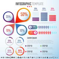 Infografiken-Designvorlage vektor