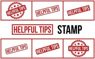 hilfreich Tipps Gummi Grunge Briefmarke einstellen Vektor