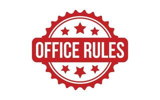 Büro Regeln Gummi Grunge Briefmarke Siegel Vektor