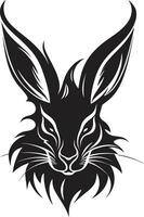 schwarz Hase Vektor Logo ein einzigartig und unverwechselbar Logo zum Ihre Unternehmen schwarz Hase Vektor Logo ein Fachmann und kreativ Logo zum Ihre Organisation