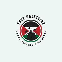 fri palestina logotyp vektor