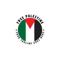 fri palestina logotyp vektor