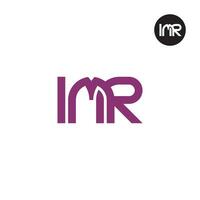 Brief imr Monogramm Logo Design vektor