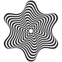 modern einfach abstrakt wellig schwarz Farbe Zebra pettern Kunstwerk auf Weiß Farbe Hintergrund vektor