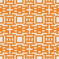 ett orange och vit geometrisk mönster vektor