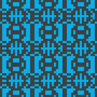 en pixelated mönster med blå och svart kvadrater vektor