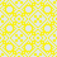 ein Gelb und Weiß kariert Muster vektor