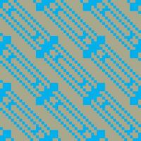 ein pixelig Blau und grau kariert Muster vektor