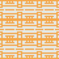 ein Orange und Weiß geometrisch Muster vektor