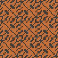 ein Pixel Muster im Orange und schwarz vektor