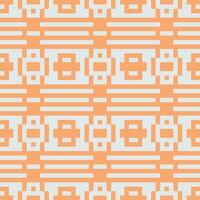 ein Orange und Weiß geometrisch Muster vektor