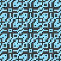 en blå och svart mönster med kvadrater vektor