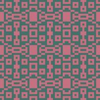Pixel Kunst nahtlos Muster mit Quadrate und Quadrate vektor