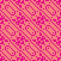 ein Rosa und Orange Pixel Muster vektor