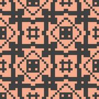 en pixelated mönster med kvadrater och kvadrater vektor