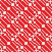 en röd och vit rutig mönster vektor