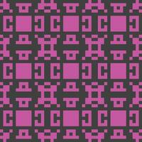 ein pixelig Muster mit Rosa Quadrate auf ein schwarz Hintergrund vektor