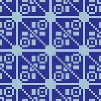 ein Blau und Weiß Muster mit Quadrate vektor
