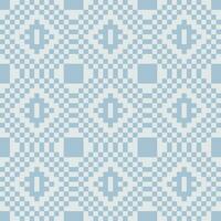 en blå och vit rutig mönster vektor