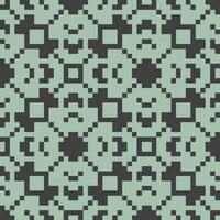 Pixel Platz Muster Grün schwarz nahtlos Muster vektor