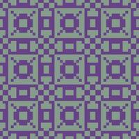 ein Pixel Muster im lila und Grün vektor