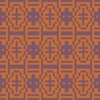 ein Orange und lila Muster mit Quadrate vektor